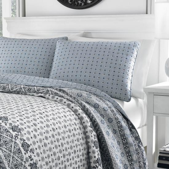 cxmicrotex Stripe Boho Cuilt Cottonage Socraigh Fuála Leapa