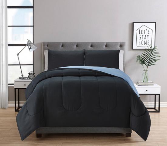 cxmicrotex Socrú Leapa Soladach Comforter 3PC Inchúlaithe