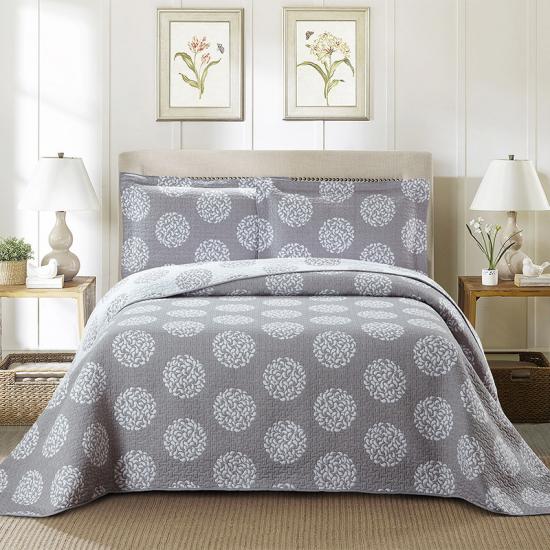 cxmicrotex Sraith Leapa Jacquard Iomlán na Banríona Liath