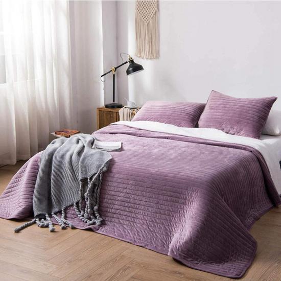 Set Cuilt Ultrasonach Cabhraithe Leapa Soladach Sherpa Cuilte
