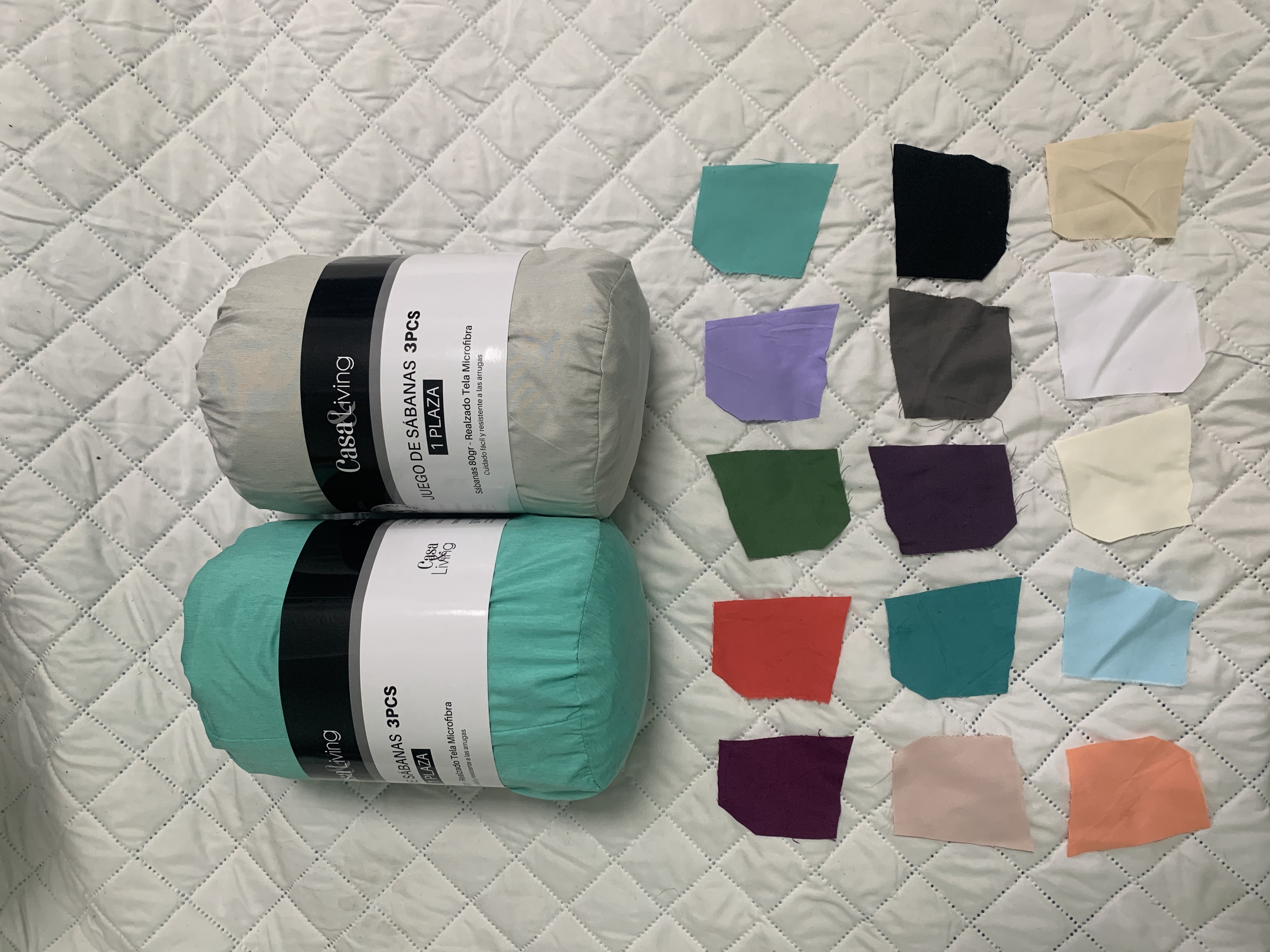 Microfiber 70gsm fabraicí dathanna soladach