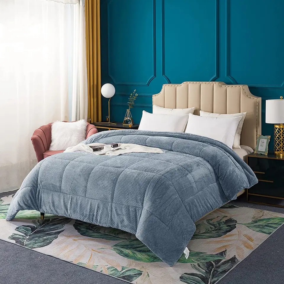 Conas blaincéad flannel microfiber níos mó a nigh agus a thriomú?